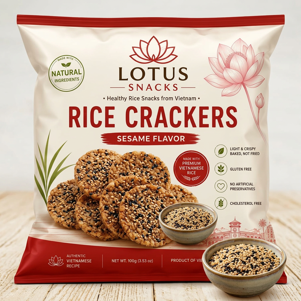 Rice Cracker — Sesame